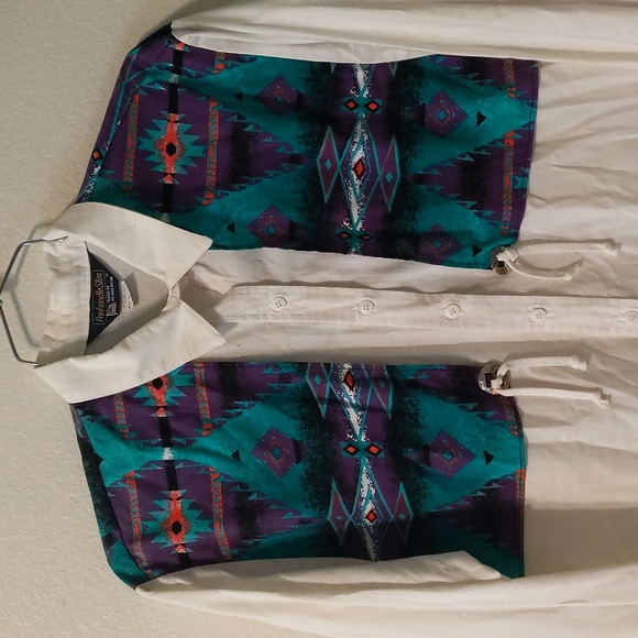 Vintage Panhandle Slim Women's Aztec Western Shirt - Picture 2 of 10